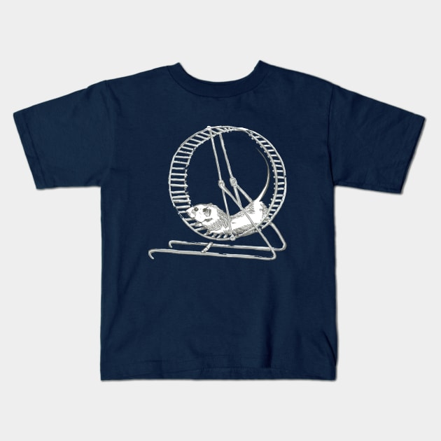 Rat in his wheel Kids T-Shirt by Créa'RiBo